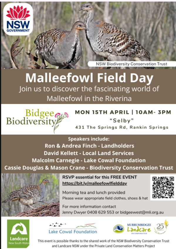 Malleefowl field Day 15 April