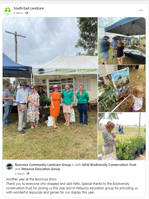 Thanks for visiting at Boorowa show