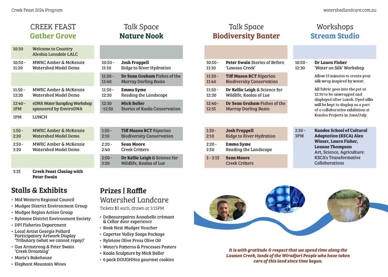 Program for Creek Feast